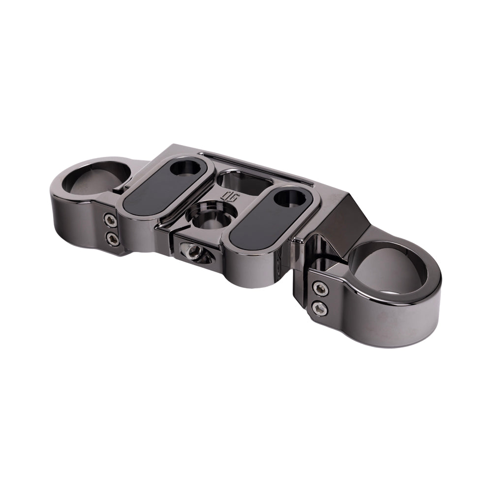 Black Chrome 2020-Up Softail Lowrider S & ST Drop 1" Top Triple Tree