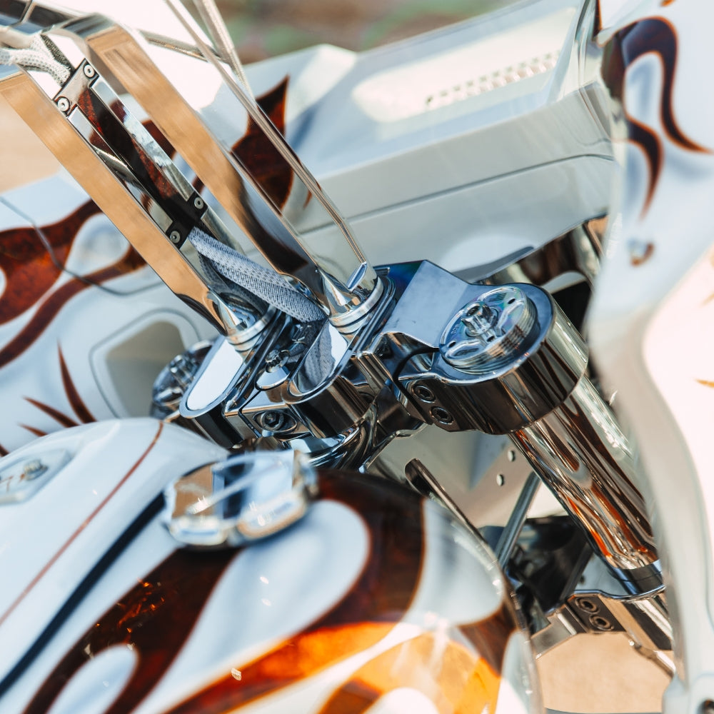 OG 2020-Up Softail Lowrider S & ST Drop 1" Top Triple Tree installed on a 2024 Softail Low Rider ST FXLRST