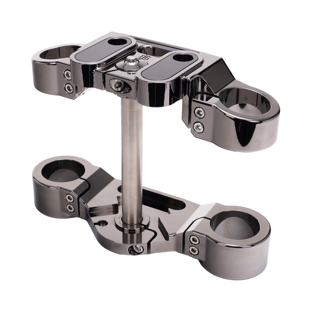 Black Chrome 2020-Up Softail Lowrider S & ST Drop 1" Triple Trees kit