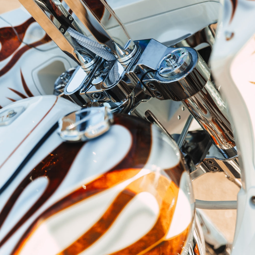 OG 2020-Up Softail Lowrider S & ST Lower Triple Tree kit installed on a 2024 Softail Low Rider ST FXLRST