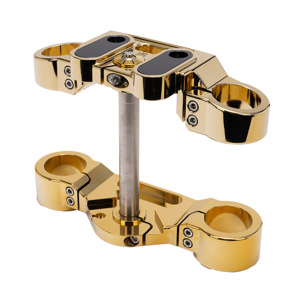 Gold Plating 2020-Up Softail Lowrider S & ST Drop 1" Triple Trees kit