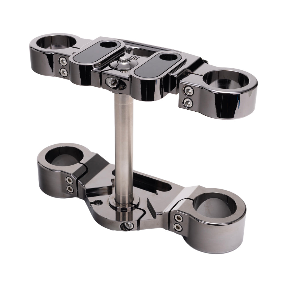 Black Chrome 2020-Up Softail Lowrider S & ST Triple Trees kit