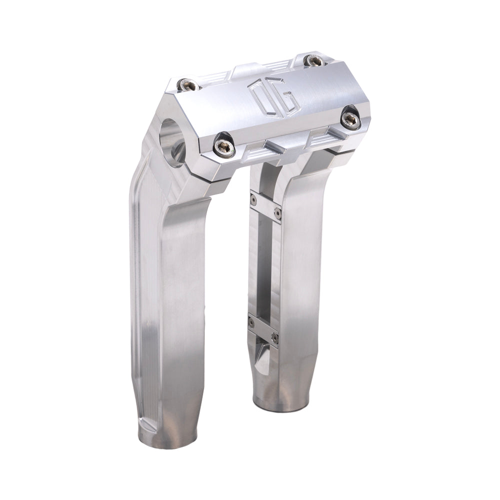 OG Aluminum 8.5 inch Pull Back Risers with Aluminum Standard Top Clamp