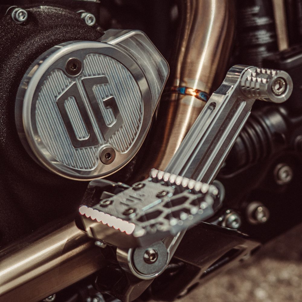 OG Aluminum M8 Gen 2 Cam Cover - Classic installed on a Harley Davidson M8 Softail FXLRS 2025