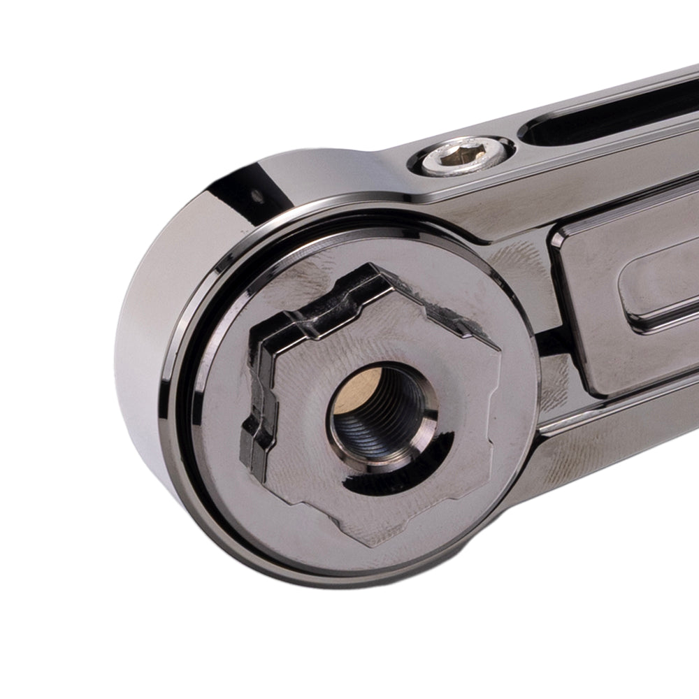 Black Chrome Billet Pivot Cover for OG Adjustable Brake Arm Touring Models