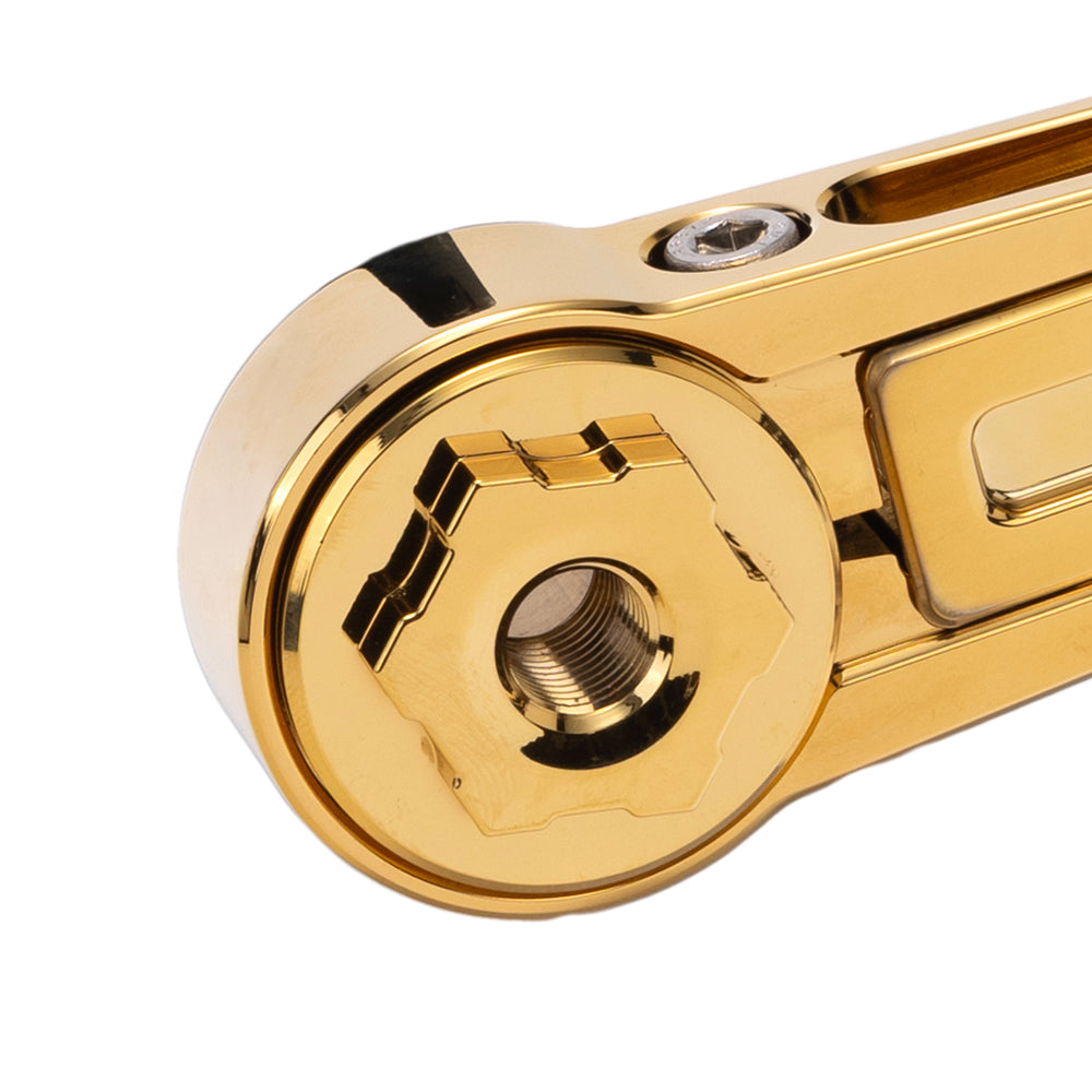 Gold Chrome Billet Pivot Cover for OG Adjustable Brake Arm Touring Models