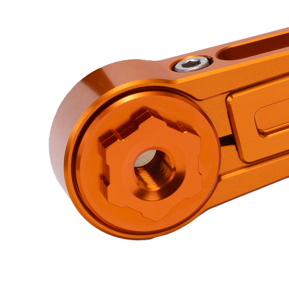 Orange Billet Pivot Cover for OG Adjustable Brake Arm Touring Models