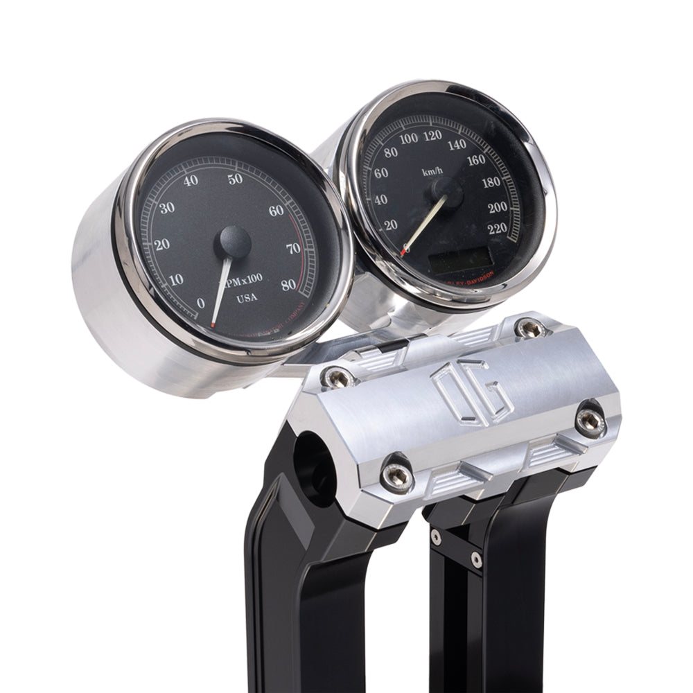 OG Aluminum Dual Billet Gauge Pods Rear Mount