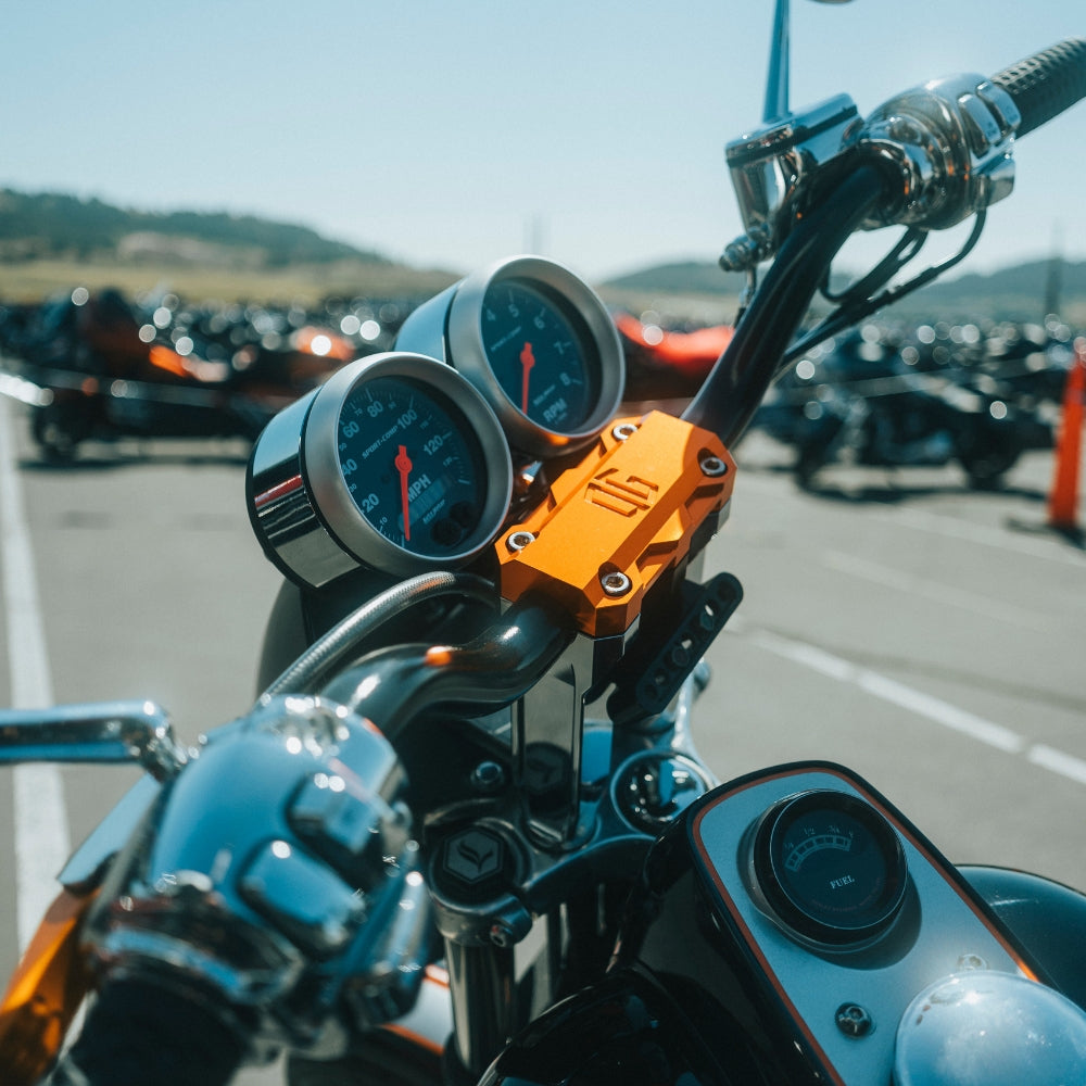 OG Dual Billet Gauge Pods installed on a FXR