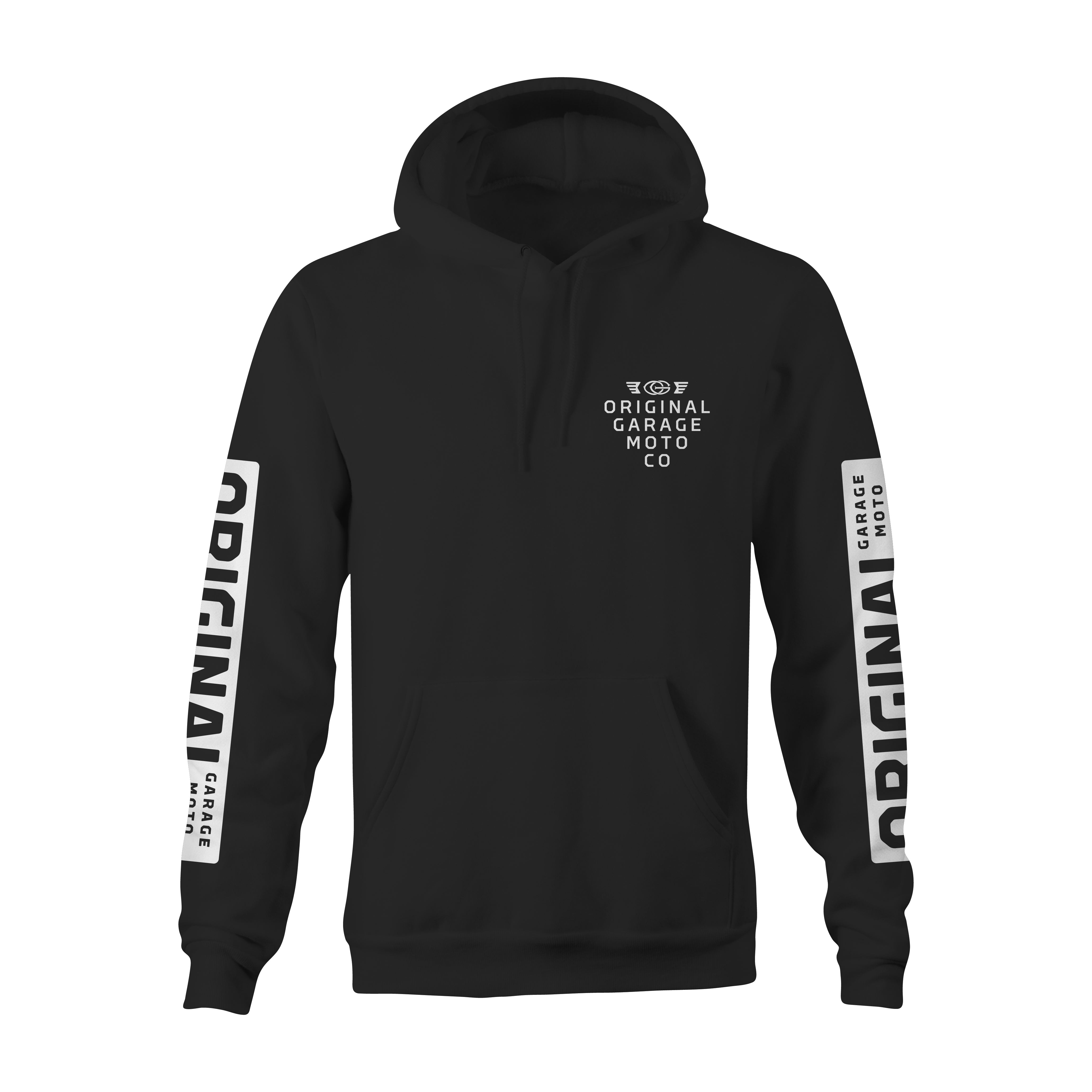 Black OG Fast Lane Hoodie Front Logo