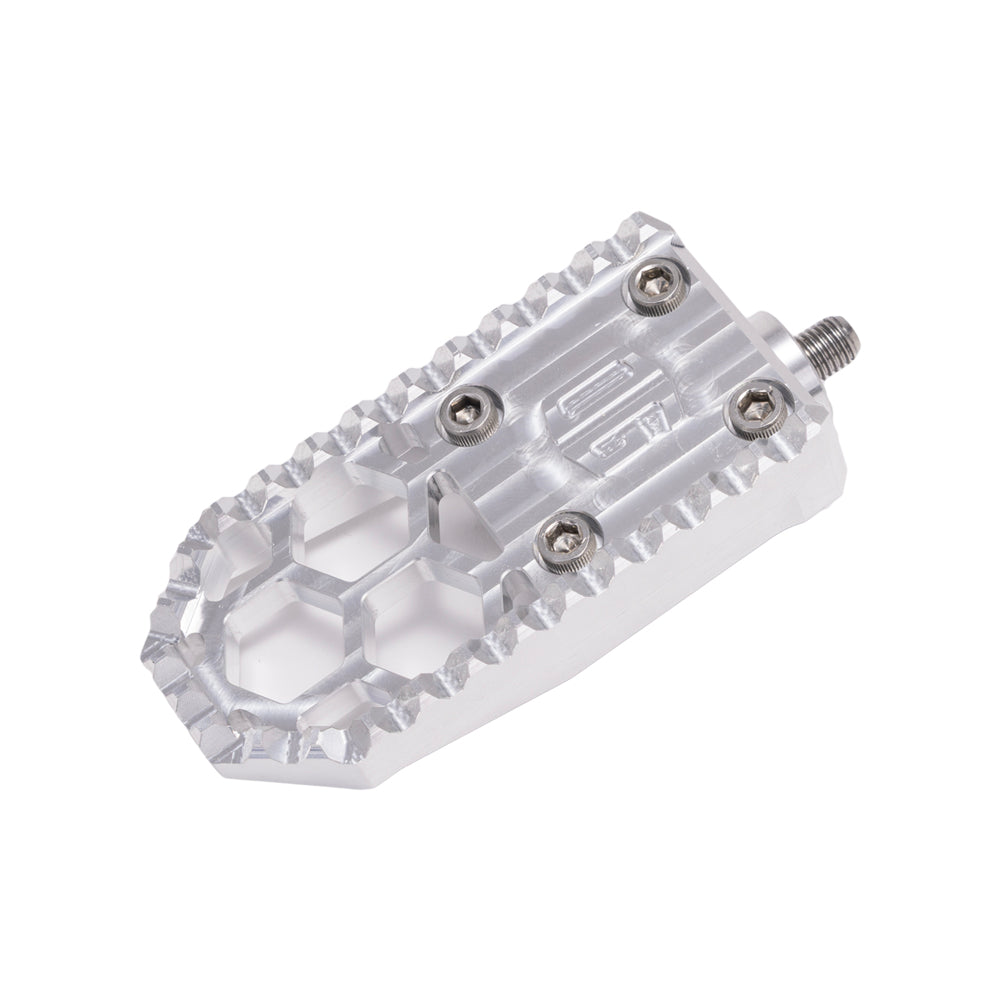 Aluminum Finish Harley Davidson Touring Bagger Mini Brake Pedal Gripper kit for Adjustable Brake Arm