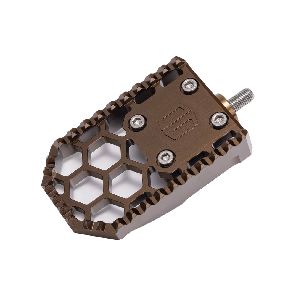 Bronze Harley Davidson and Indian Touring Bagger Brake Pedal Gripper kit for Adjustable Brake Arm