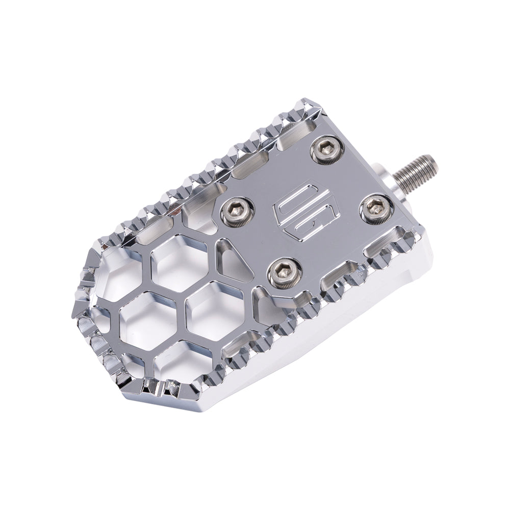 Chrome Harley Davidson and Indian Touring Bagger Brake Pedal Gripper kit for Adjustable Brake Arm