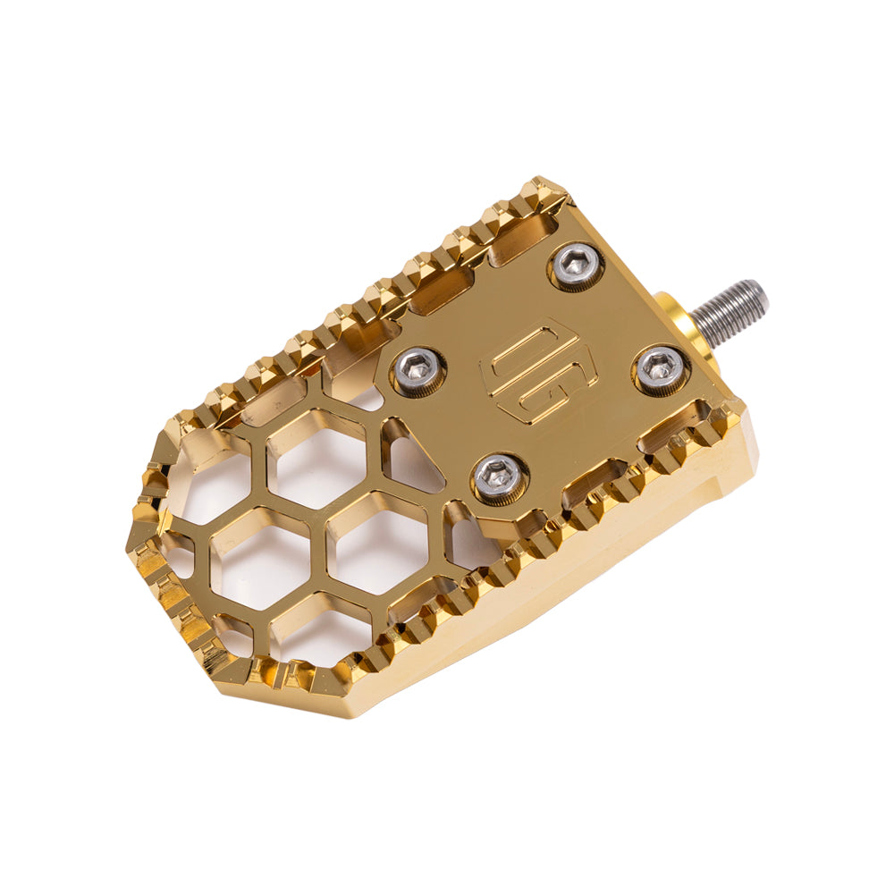 Gold Plating Harley Davidson and Indian Touring Bagger Brake Pedal Gripper kit for Adjustable Brake Arm