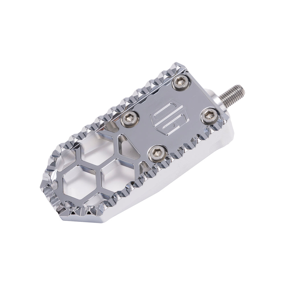 Chrome Harley Davidson Touring Bagger Mini Brake Pedal Gripper kit for Adjustable Brake Arm