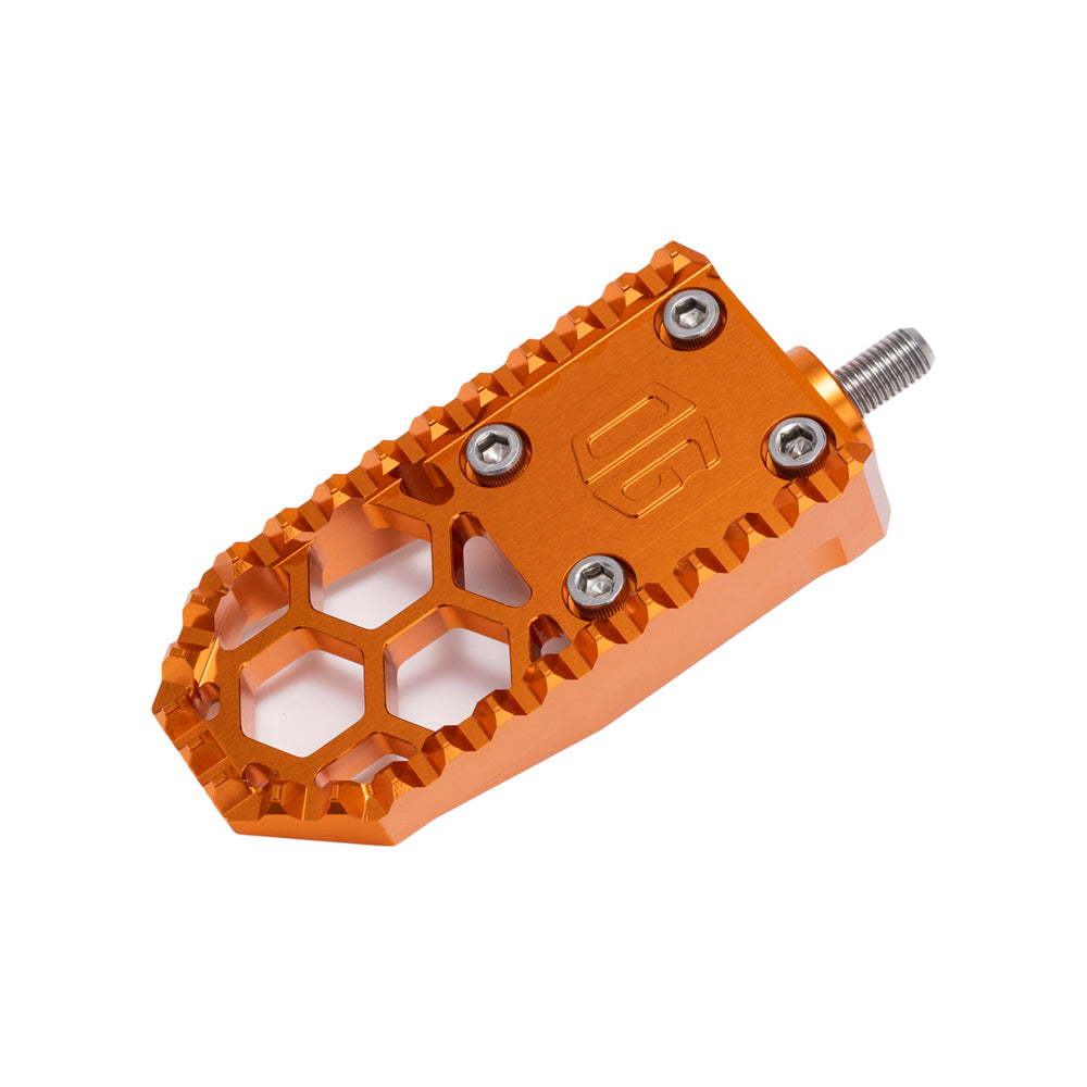 Orange Harley Davidson Touring Bagger Mini Brake Pedal Gripper kit for Adjustable Brake Arm