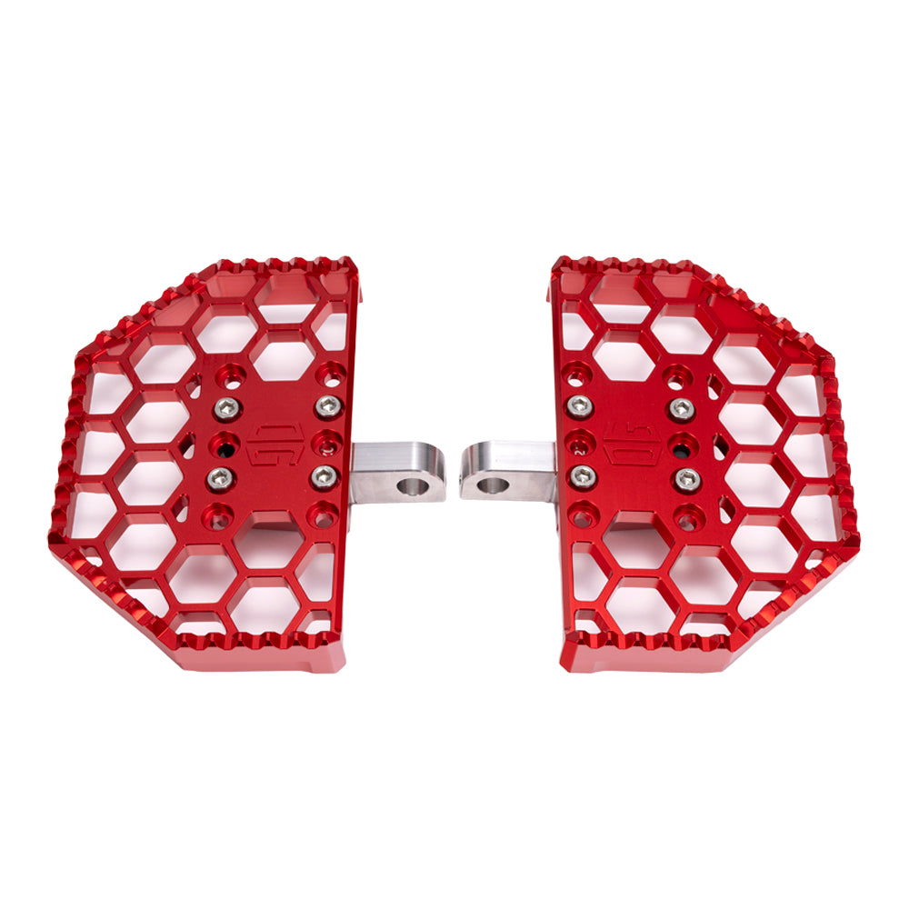 Original Garage Moto Red Mini Floorboards for Harley-Davidson