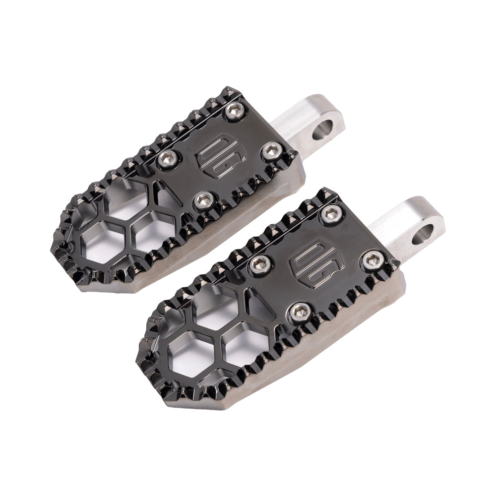 Black Chrome Mini Foot Pegs For Harley Davidson 