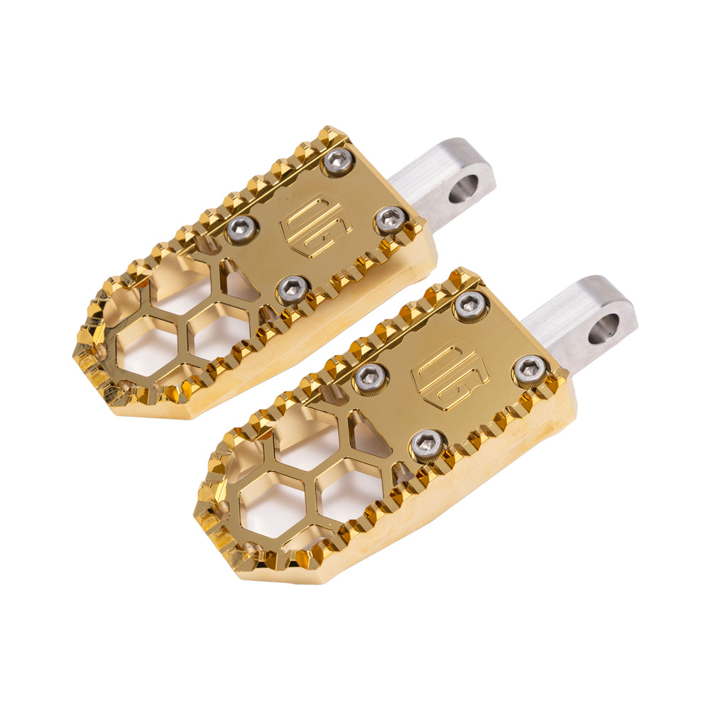 Gold Plating Mini Foot Pegs For Harley Davidson 