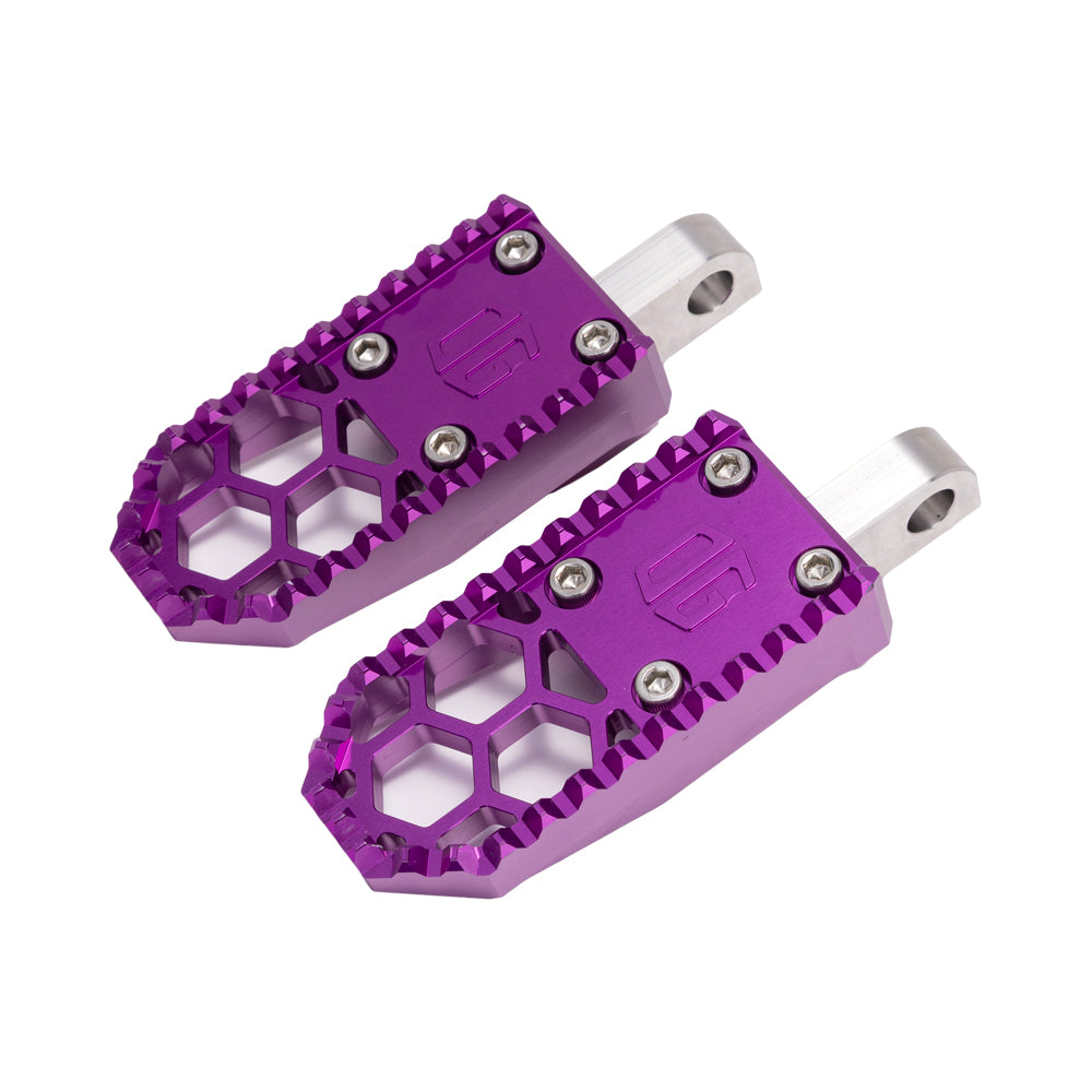 Purple Mini Foot Pegs For Harley Davidson 