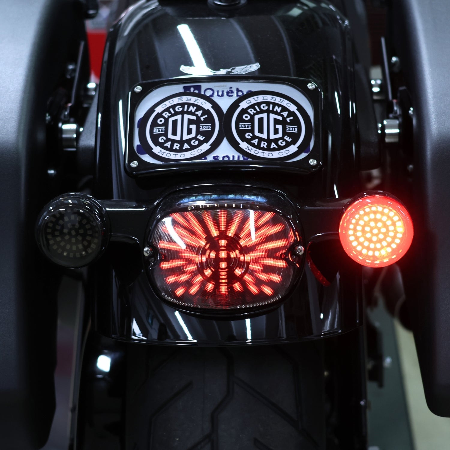 Feu arrière LED OG à profil bas V4 pour Softail Lowrider ST (FXLRST) 2023 au présent