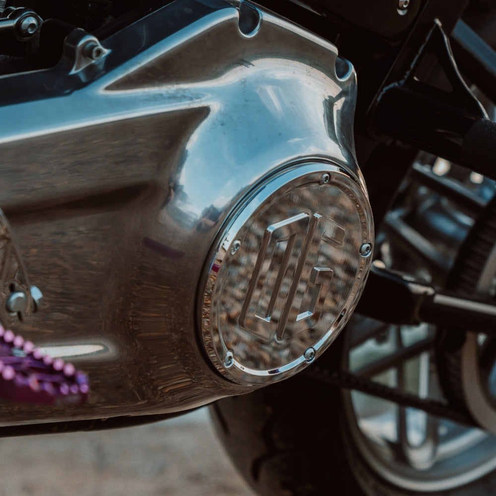 OG M8 Softail Derby Cover installed on a 2021 Softail Standard FXST