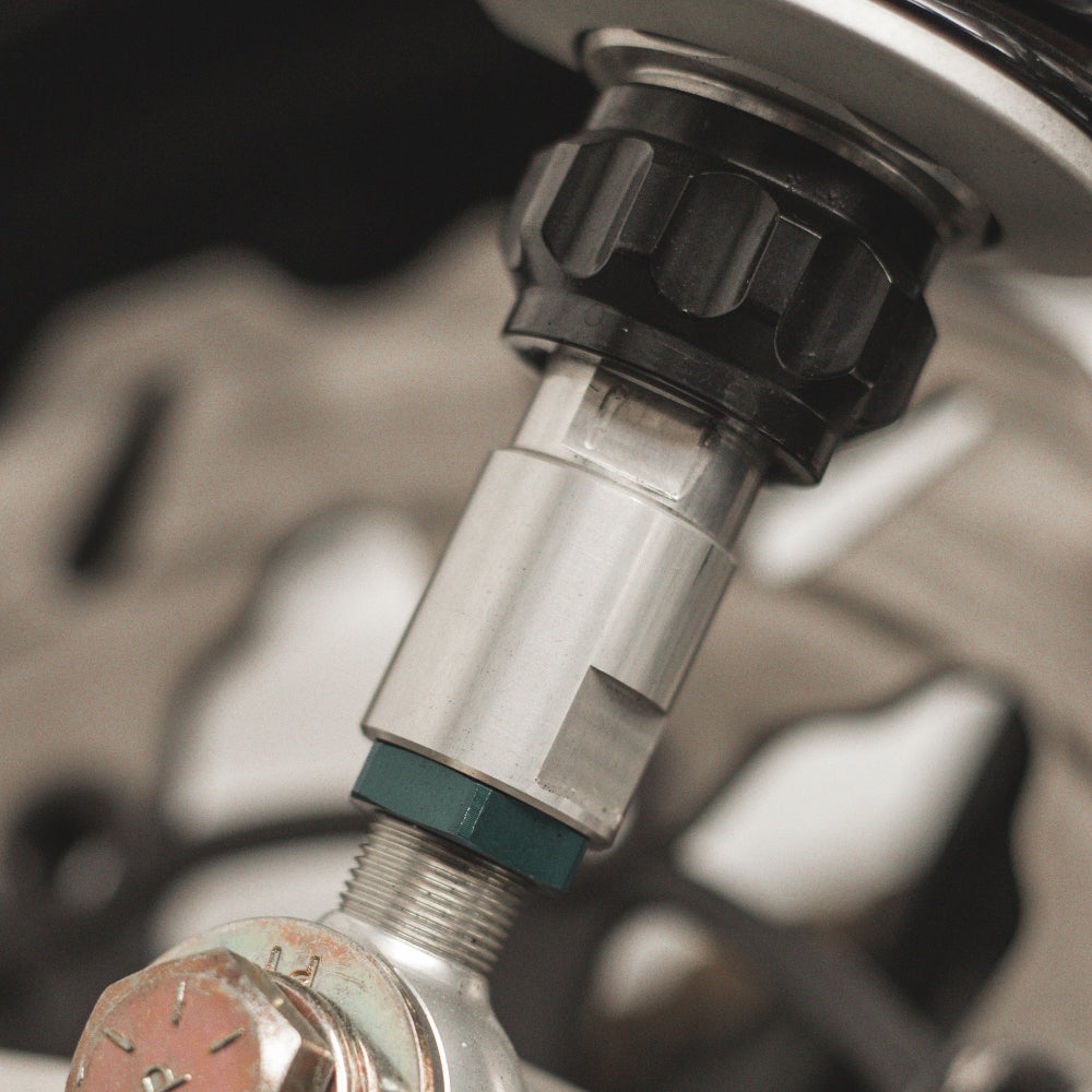 OG Ohlins Rear shocks 1″ Extensions installed on a 2012 Road Glide FLTR