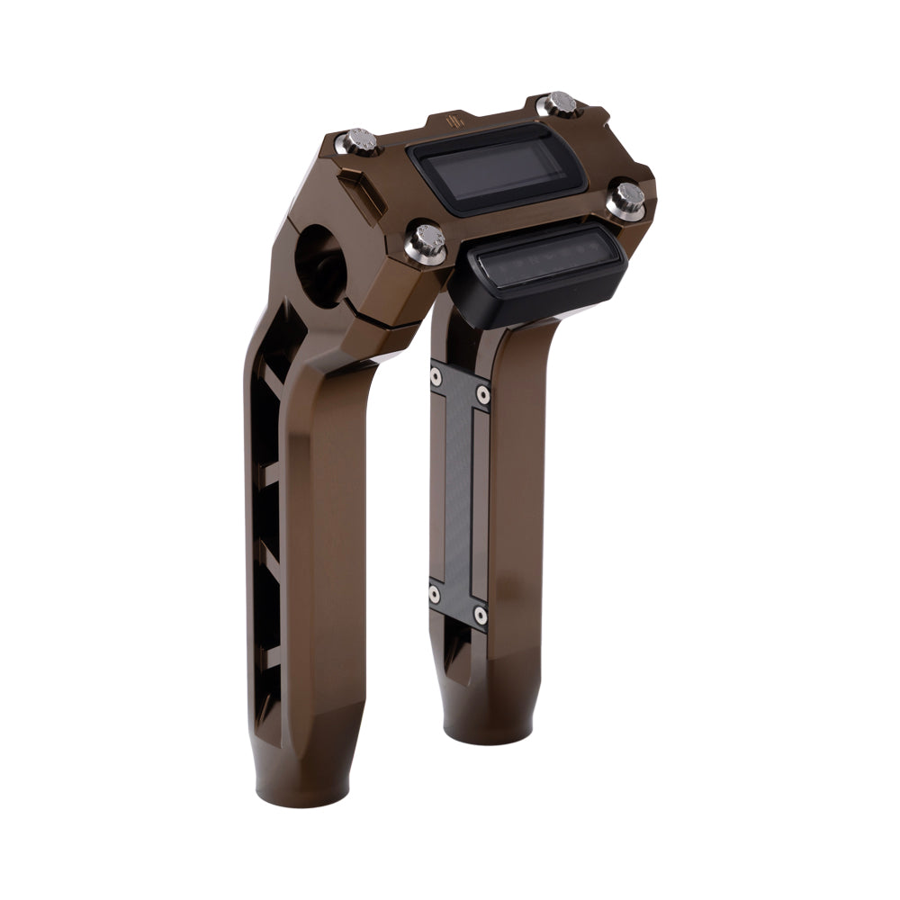 OG Bronze Performance 8.5 inch Pull Back Riser Legs with Bronze Performance Digital Gauge Top Clamp