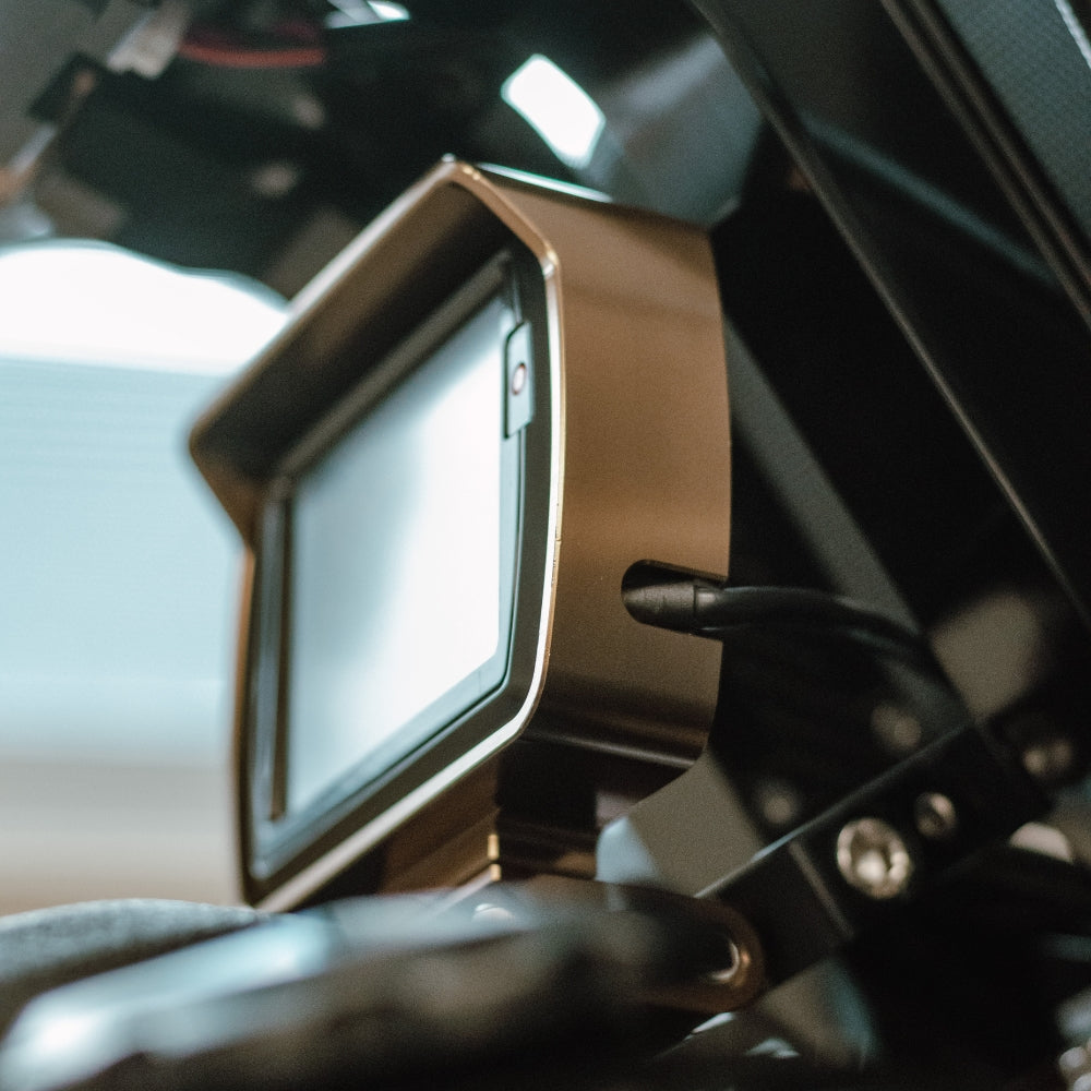 OG Power Vison Mount cable rail mounted installed on a 2023 Softail Low Rider ST FXLRST