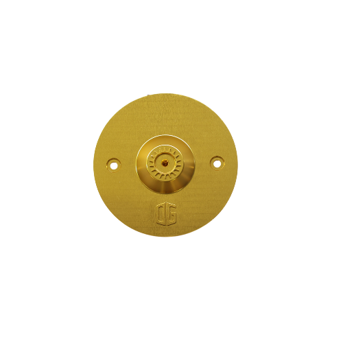 Quad Lock Reversible Gauge Block Off Plate Gold