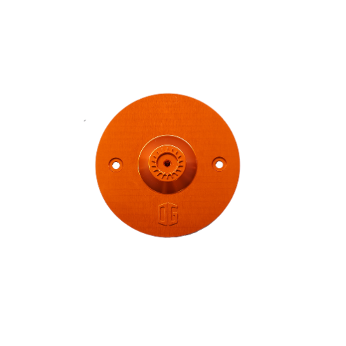 Quad Lock Reversible Gauge Block Off Plate Orange