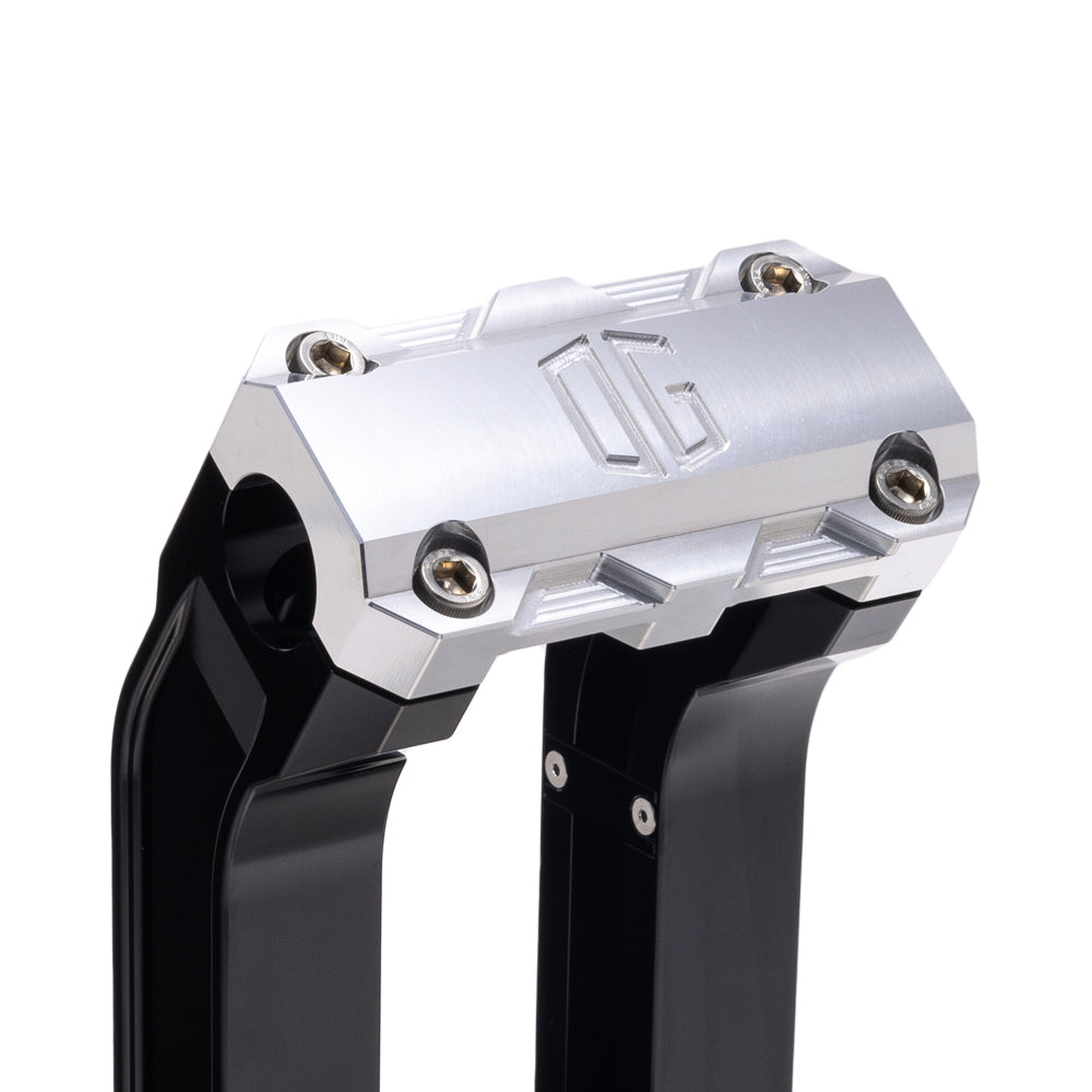 OG Aluminum Risers Top Clamp on Black Riser