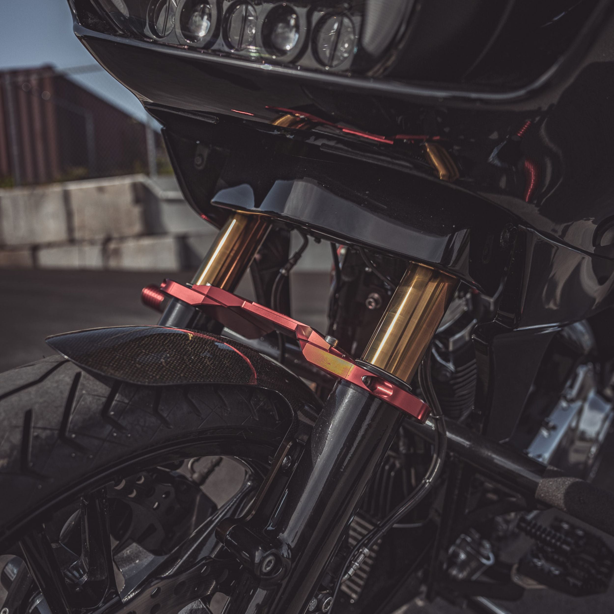 Harley davidson 49mm (2014-Up) Touring Roadglide Fork Tubes Gold
