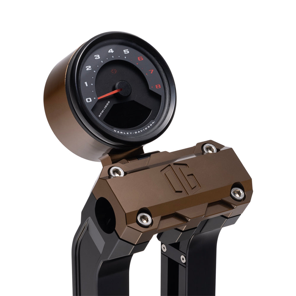 OG Bronze Single Billet Gauge Pod Rear Mount