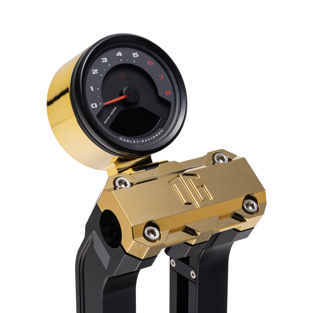 OG Gold Plating Single Billet Gauge Pod Rear Mount