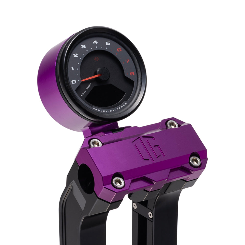 OG Purple Single Billet Gauge Pod Rear Mount