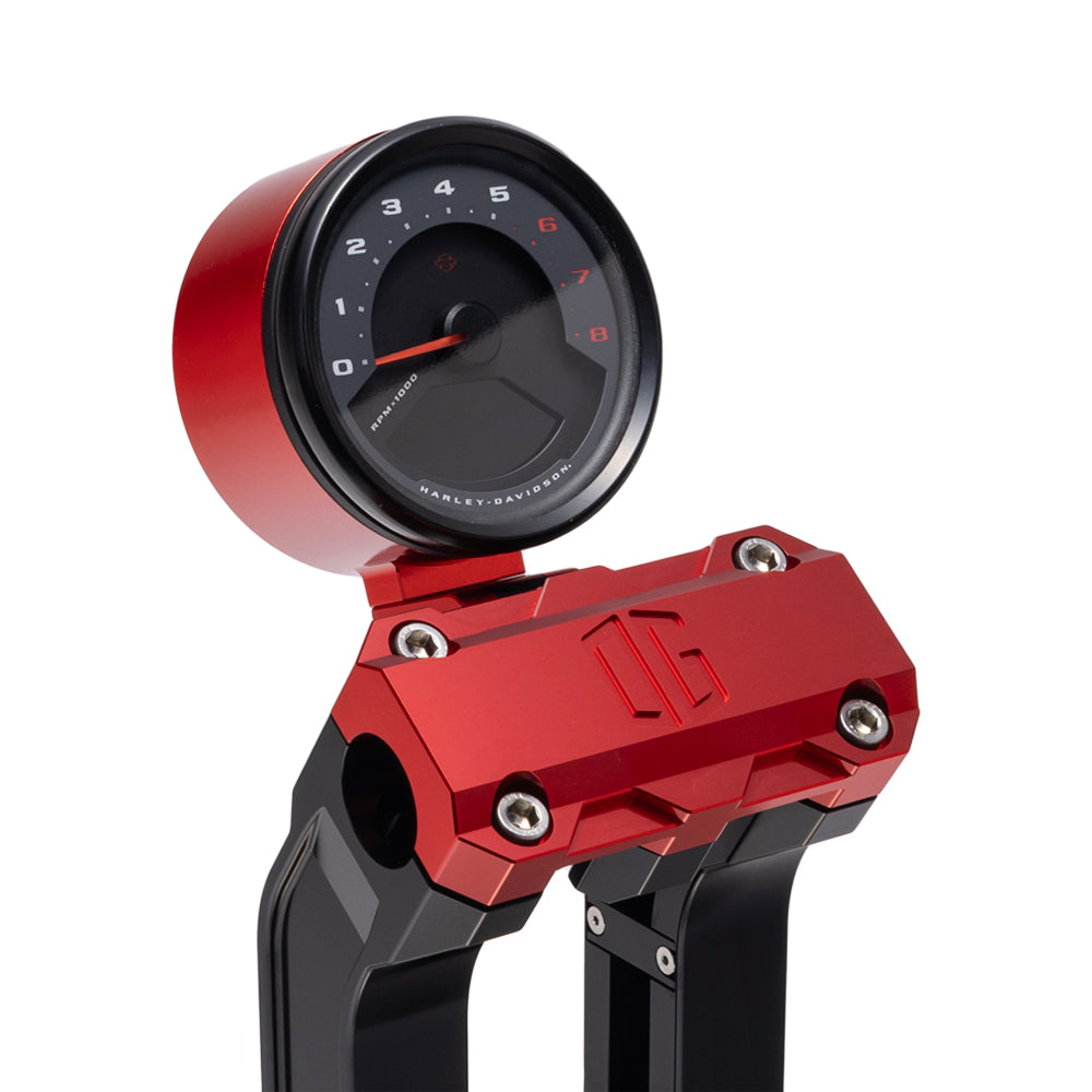 OG Red Single Billet Gauge Pod Rear Mount