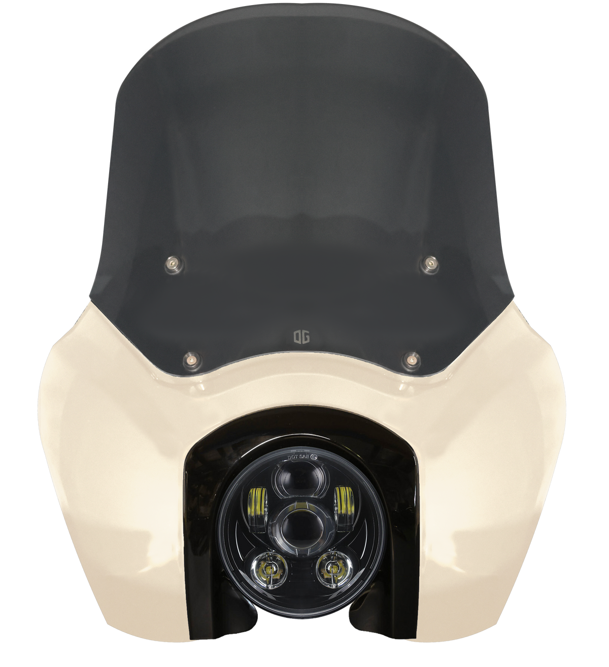 OG Softail Low Rider S Complete T-Sport Fairing Kit - White Sand Pearl