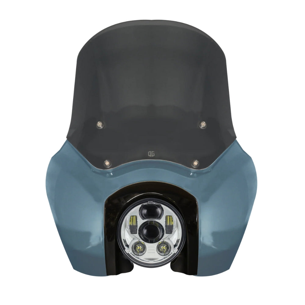 Kit de carénage complet T-Sport pour OG Softail Low Rider S - Bleu Peau de Requin