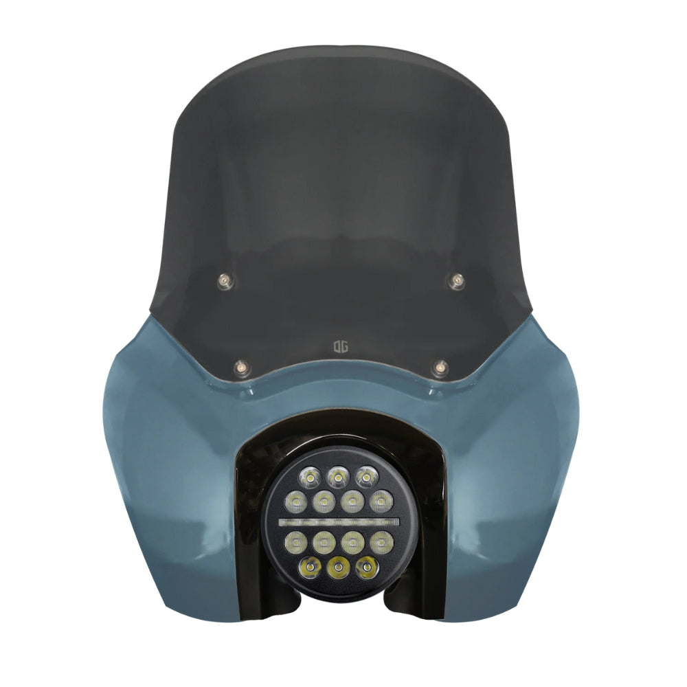 Kit de carénage complet T-Sport pour OG Softail Low Rider S - Bleu Peau de Requin