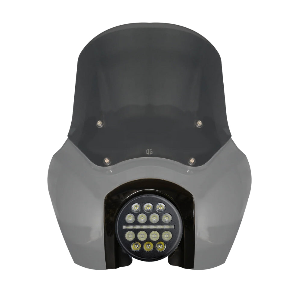 Original Garage Moto Softail Low Rider S Complete T-Sport Fairing Kit - Billiard Gray - 5.75 X-Serie LED