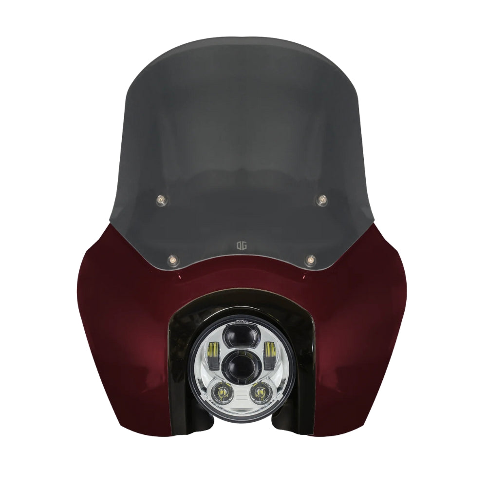 OG Softail Low Rider S Complete T-Sport Fairing Kit - Midnight Crimson - 5.75" LED Chrome