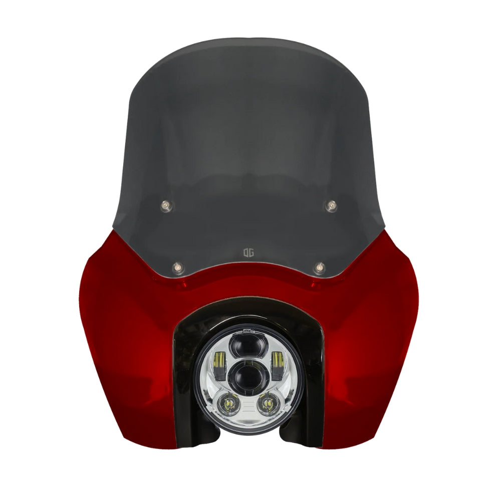Original Garage Moto Softail Low Rider S Complete T-Sport Fairing Kit - Red Rock - 5.75 LED Chrome Headlight