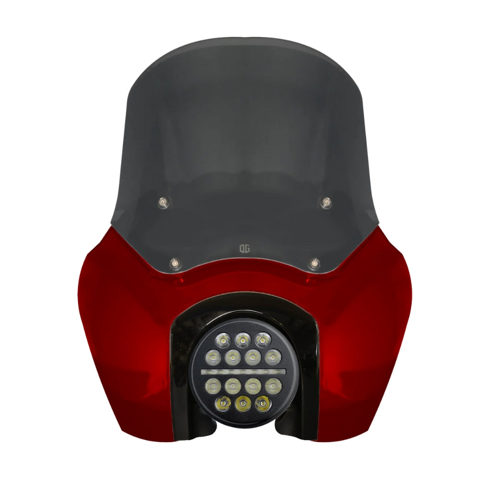 Original Garage Moto Softail Low Rider S Complete T-Sport Fairing Kit - Red Rock - 5.75 X-Series LED Headlight