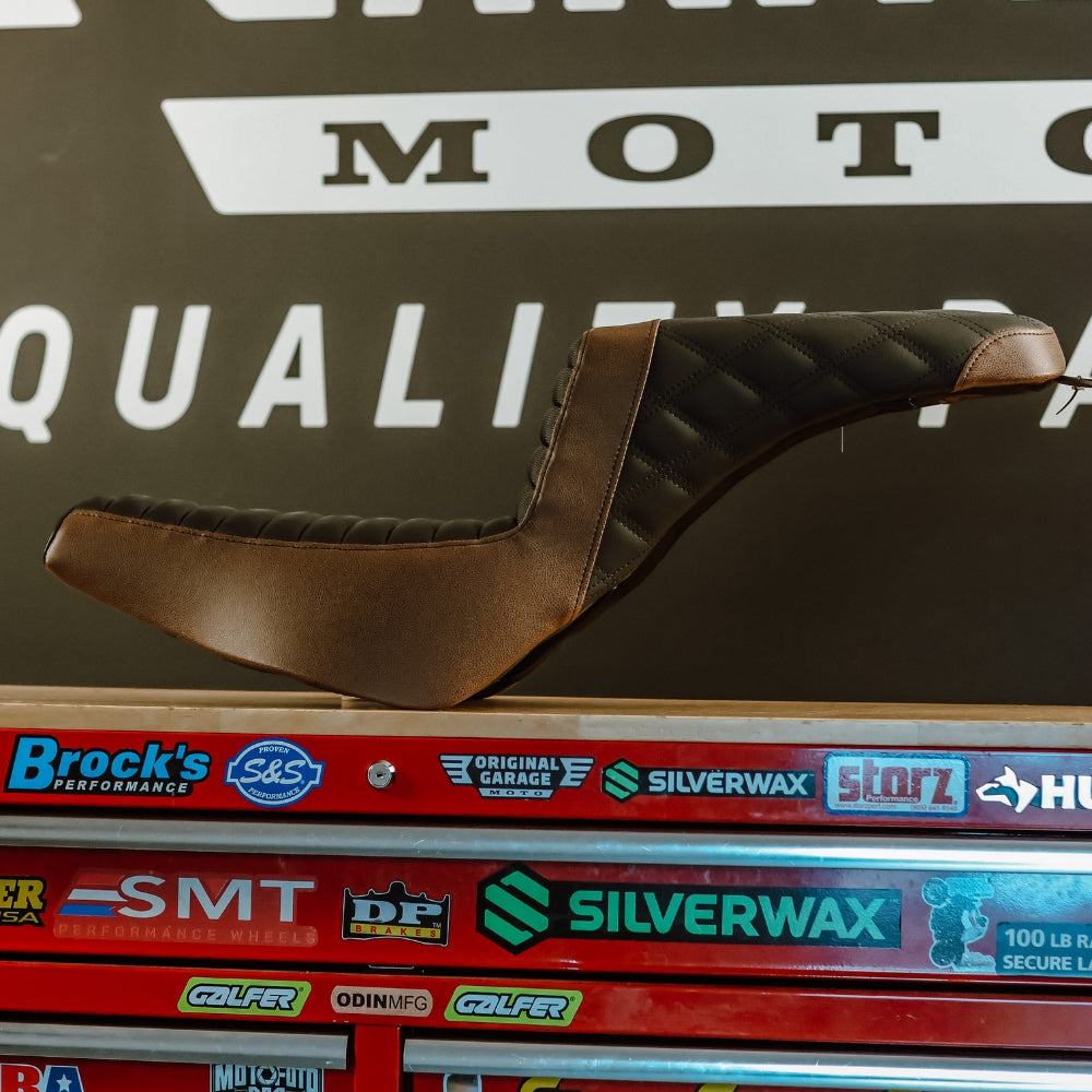 OG X Saddlemen Custom Step Up Seat for FXR, Dyna, Sportster & 18+ Soft