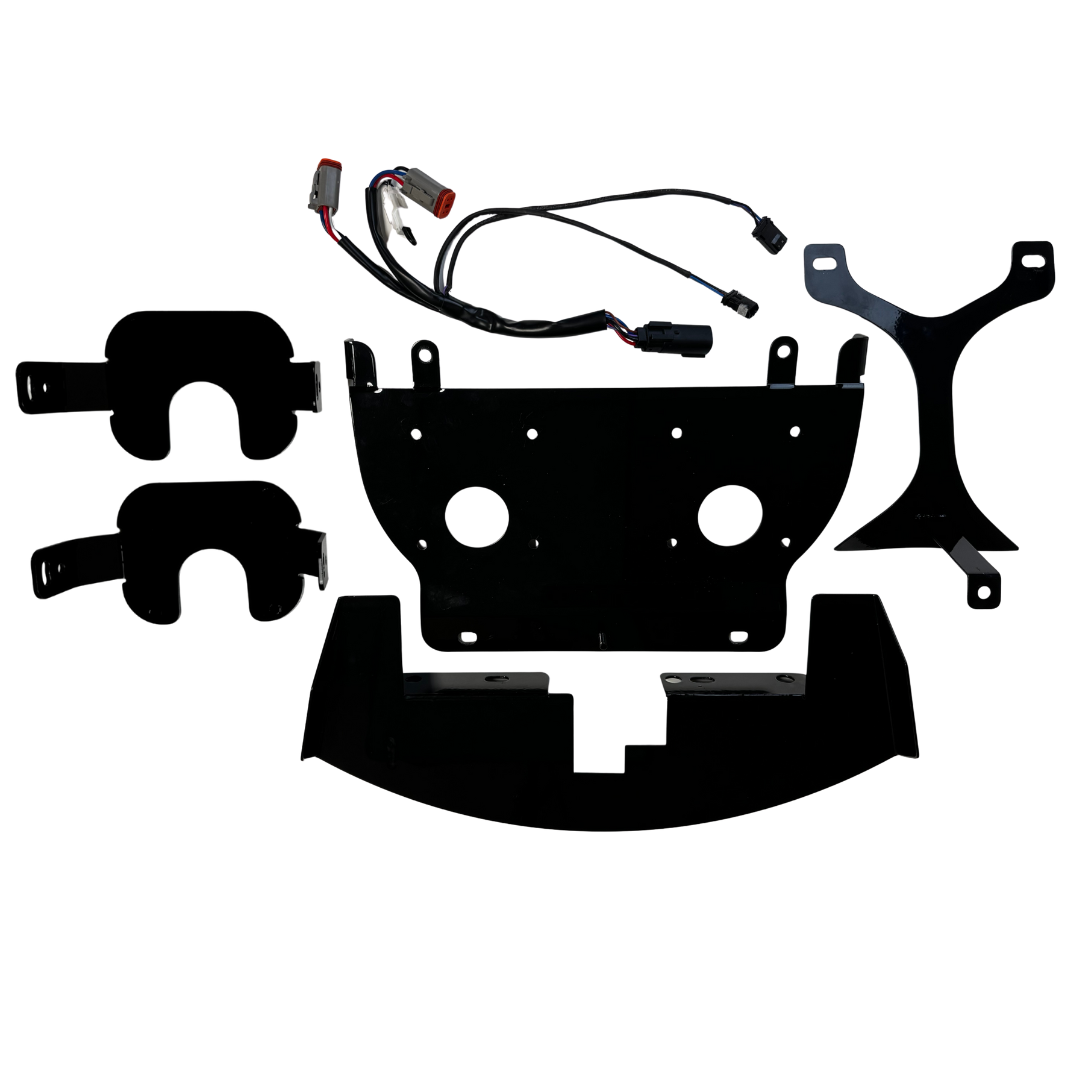 Shark Demon® 2 Performance LED Headlight Kit for 2024-Up Road Glide Brackets and Harness