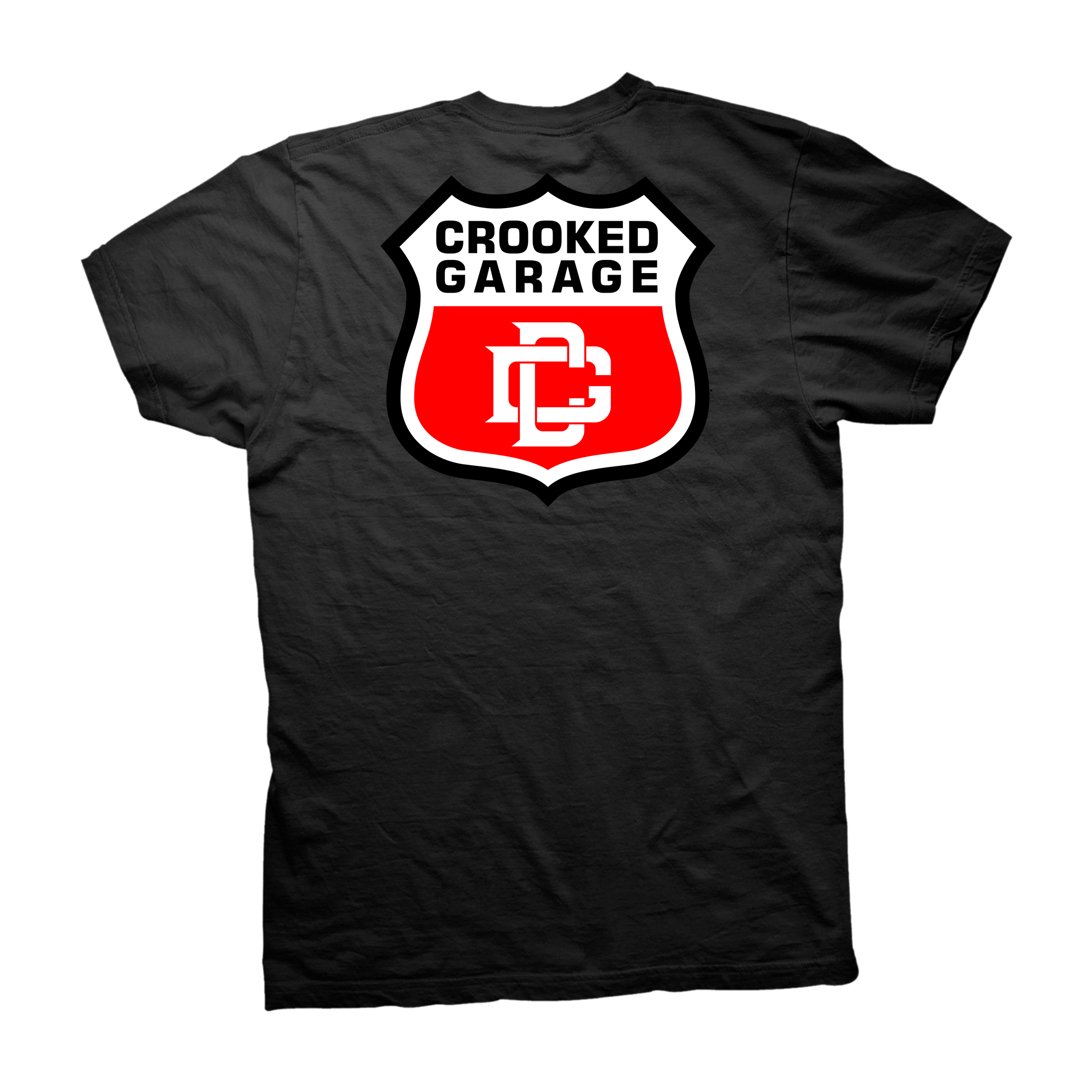 T-shirt Crooked Garage Icon - Noir