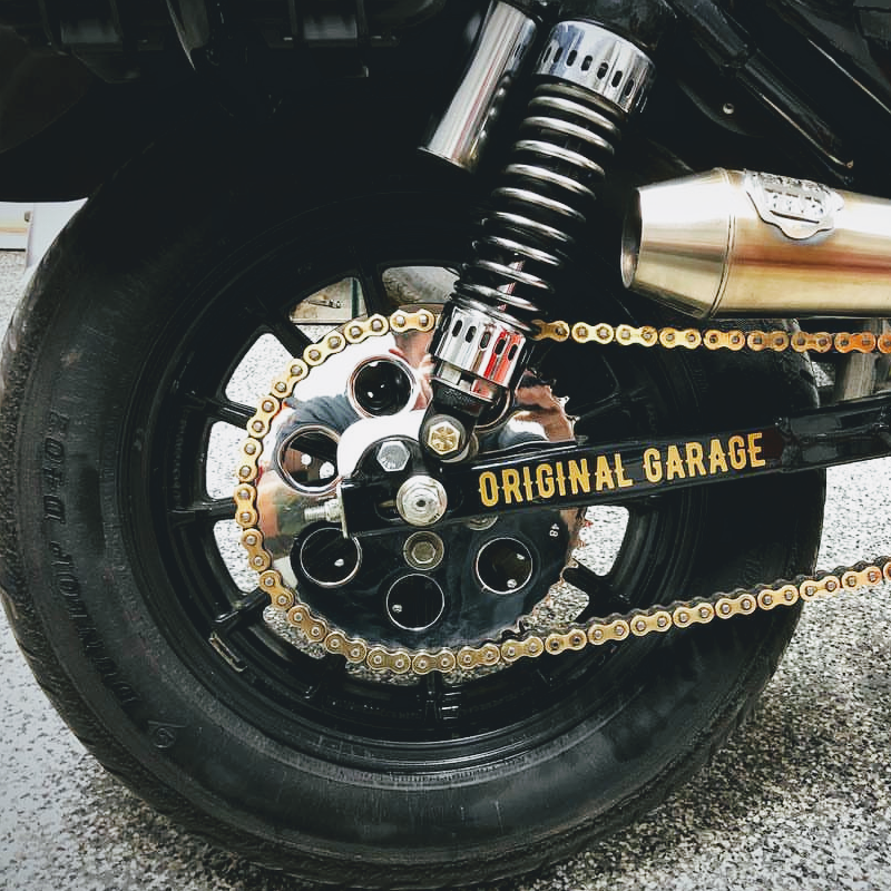 Original Garage Moto - OG Moto - Live By The Gun FXR & Sportster Swingarm Stickers